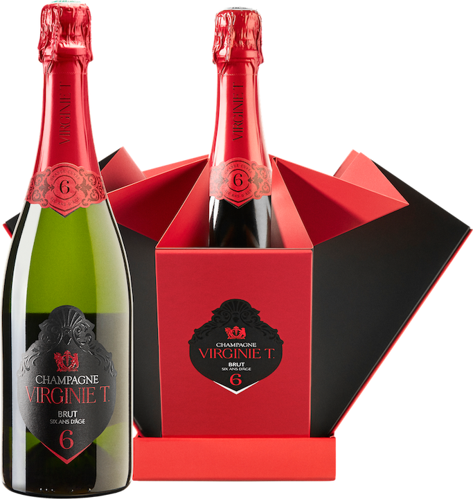 VIRGINIE T. Grande Cuvée 6 ans mit Ice Bucket Champagne AOC