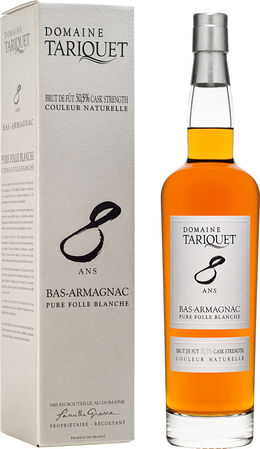 8 ans Brut de fûts Pure Folle Blanche Bas-Armagnac AOC