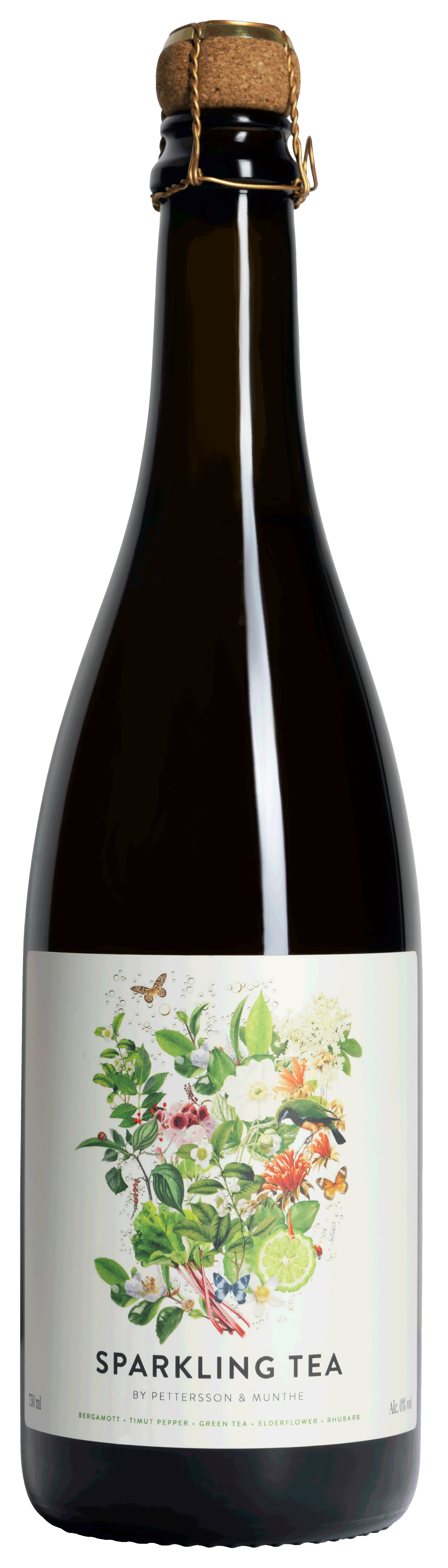 Green Tea  Rhubarb Sparkling Tea Alkoholfrei