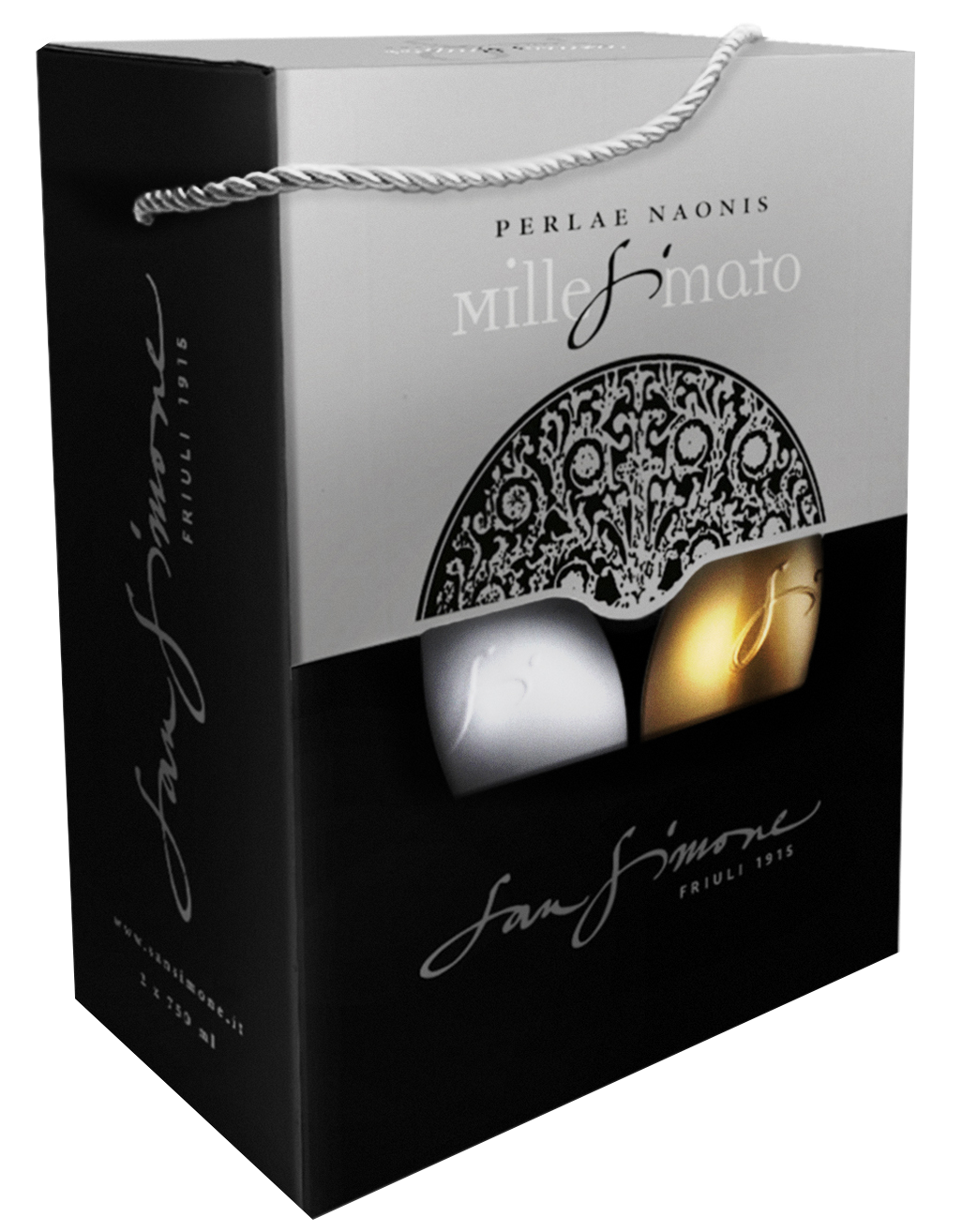 Perlae Naonis Brut Millesimato Prosecco DOC Gold & Silver Karton 2x75cl