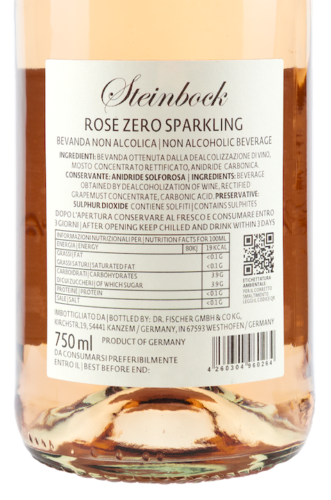Steinbock Selection Dr. Fischer Alkoholfrei Sparkling Rosé 