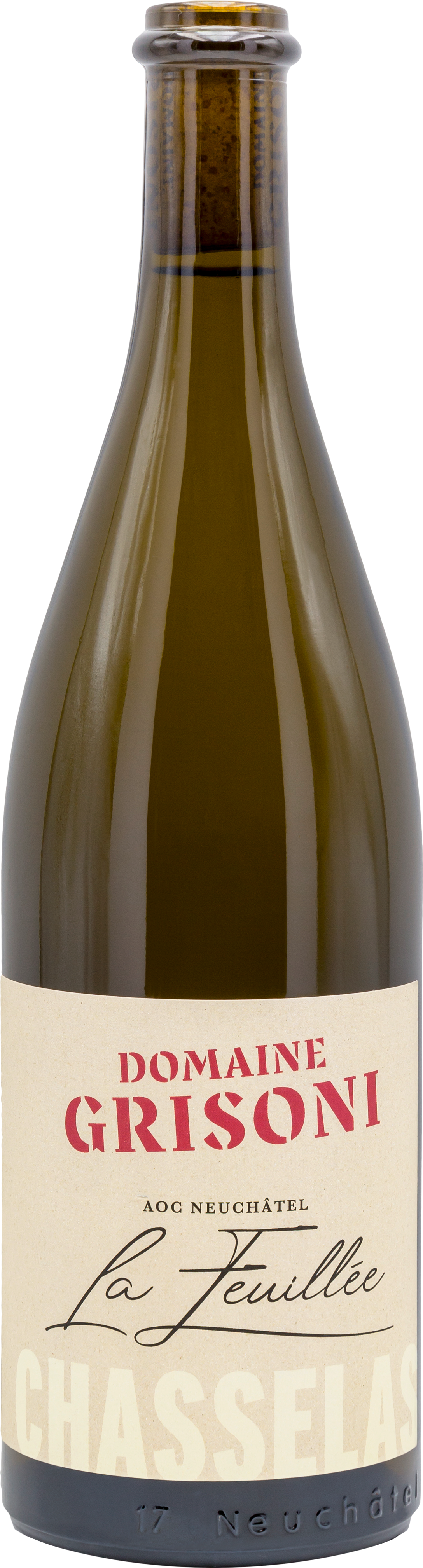 103337-Grisoni-La-Feuillee-Neuchatel-75cl La Feuillée Chasselas AOC Neuchâtel