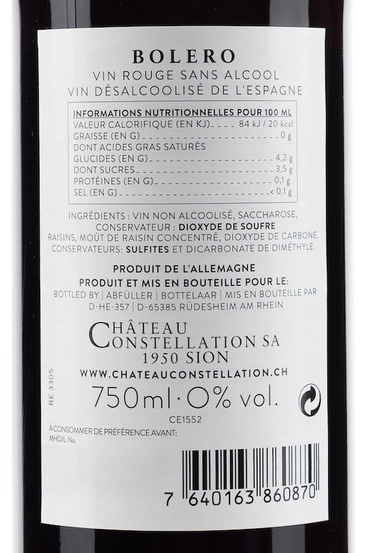 Bolero Vin Rouge Alkoholfrei 